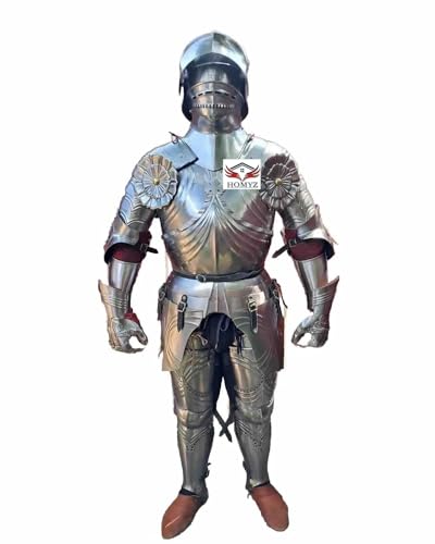 HOMYZ Deutscher Gothic Full Suit Of Armor SCA LARP Mittelalter Ritter Battle Armor Kostüm von HOMYZ