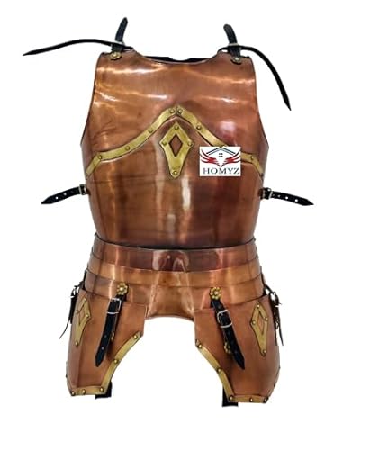 HOMYZ Handmade Armor Knight Breastplate Jacket Reenactment Medieval Copper Steel Armour Chest Breastplate Jacket Fantasy Warrior Armor von HOMYZ