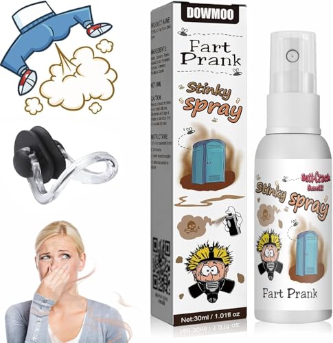 HONGECB Furzspray Stinkbomben Spray Stinkbombe Extrem Stinkend Fart Bomb Furzbomben Farts Spray Prank Sachen, Flüssiger Furz Pupsspray Langanhaltender Geruch Für Halloween Streichspielzeug von HONGECB