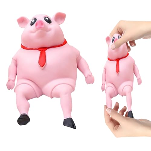 Stress Schwein, Schwein Stressspielzeug, Stress Spielzeug Schweine Antistress Spielzeug, Squishy Pig, Nettes Rosa Schwein Stress Spielzeug, Autismus Squishies Spielzeug für Erwachsene und Kinder von HONGECB