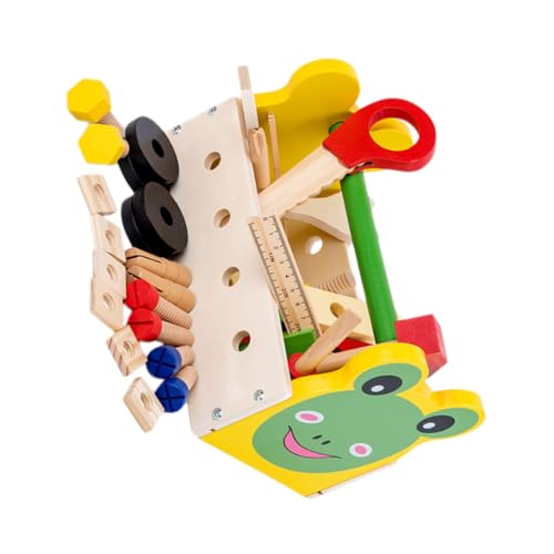 HONITANO 1 Satz Holzspielzeug Werkzeugkasten für Cartoon Multi Funktions Pädagogisches Konstruktionsspielzeug für Jungen und Teiliges aus Robustem Holz HONITANO 1 Satz Holzspielzeug Werkzeugkasten für Cartoon Multi Funktions Pädagogisches Konstruktionsspielzeug für Jungen und Teiliges aus Robustem Holz von HONITANO