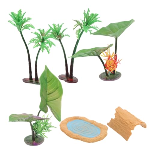 HONITANO 1 Satz Zubehör Für Mikrofischteiche Seerosenblatt Seerosenblätter Für Teiche Künstliche Reptilienpflanzen Micro Landscape Decor Teichdekorationen Märchengartenteich Miniteich PVC von HONITANO