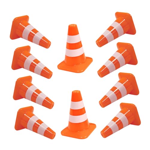 HONITANO 10 Stück Teiliges Miniatur Verkehrshütchen Realistisch Modellspielzeug für Mikro Landschaften Kinderspielzeug zur Verkehrserziehung und Kreativen Straßenszenariengestaltung HONITANO 10 Stück Teiliges Miniatur Verkehrshütchen Realistisch Modellspielzeug für Mikro Landschaften Kinderspielzeug zur Verkehrserziehung und Kreativen Straßenszenariengestaltung von HONITANO