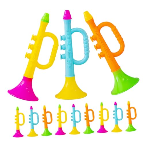 HONITANO 12 Stück Teiliges Bunte Kunststoff Trompeten Lautes Stadion Horn Noisemaker Robustes Blasinstrument für Sportveranstaltungen Party und Farbenfrohe Jubelhilfe HONITANO 12 Stück Teiliges Bunte Kunststoff Trompeten Lautes Stadion Horn Noisemaker Robustes Blasinstrument für Sportveranstaltungen Party und Farbenfrohe Jubelhilfe von HONITANO