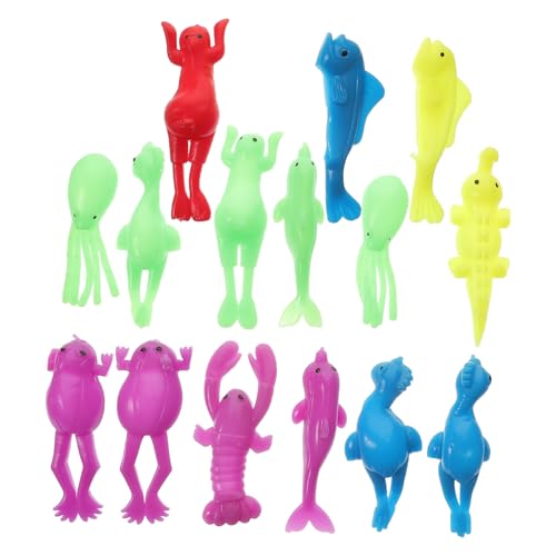 HONITANO 15 Stück Teiliges Elastische Finger Spielzeuge mit Niedlichen Ozeantieren Weichem TPR Material Waschbar Stressabbauend für Ab Jahren Lustiges Wurf und Schleuderspielzeug für HONITANO 15 Stück Teiliges Elastische Finger Spielzeuge mit Niedlichen Ozeantieren Weichem TPR Material Waschbar Stressabbauend für Ab Jahren Lustiges Wurf und Schleuderspielzeug für von HONITANO