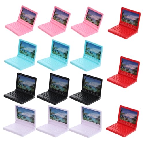 HONITANO 15 Stück Teiliges Miniatur Laptop aus Stabilem Kunststoff Realistische Miniatur Computerfiguren in Fünf Farben als Puppenhaus Zubehör für Kreative und DIY Mikrolandschaften HONITANO 15 Stück Teiliges Miniatur Laptop aus Stabilem Kunststoff Realistische Miniatur Computerfiguren in Fünf Farben als Puppenhaus Zubehör für Kreative und DIY Mikrolandschaften von HONITANO