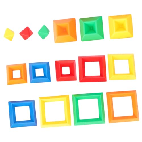 HONITANO 15 Stück Teiliges Pädagogisches Pyramidenspielzeug aus Bunte Bausteine für Kleinkinder Fördert Feinmotorik und Farberkennung Tragbares Lernspielzeug für Ab Jahren Zufällige Farbe HONITANO 15 Stück Teiliges Pädagogisches Pyramidenspielzeug aus Bunte Bausteine für Kleinkinder Fördert Feinmotorik und Farberkennung Tragbares Lernspielzeug für Ab Jahren Zufällige Farbe von HONITANO