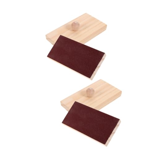 HONITANO 2 Paare Holz Klangbrett Sandblock Percussion Instrument Tragbar Montessori Musikinstrument Frühe Musikförderung Rhythmusspielzeug HONITANO 2 Paare Holz Klangbrett Sandblock Percussion Instrument Tragbar Montessori Musikinstrument Frühe Musikförderung Rhythmusspielzeug von HONITANO