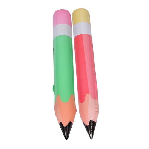 HONITANO 2 Stück Aufblasbare Bleistift Requisiten aus PVC Teiliges Riesige Bunte Dekoration für Schulanfang Party Deko Grün und Rot Leichtes und Langlebiges für Klassenzimmer und HONITANO 2 Stück Aufblasbare Bleistift Requisiten aus PVC Teiliges Riesige Bunte Dekoration für Schulanfang Party Deko Grün und Rot Leichtes und Langlebiges für Klassenzimmer und von HONITANO