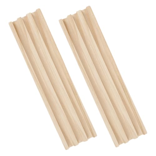 HONITANO 2 Stück Domino-Basis Domino-Halter Mexikanisches Zugzubehör Dominoständer Aus Holz, Dominohalter Kartenhalter Für Spielkarten Domino-tablett Domino-Zug- Beige Kiefernholz von HONITANO