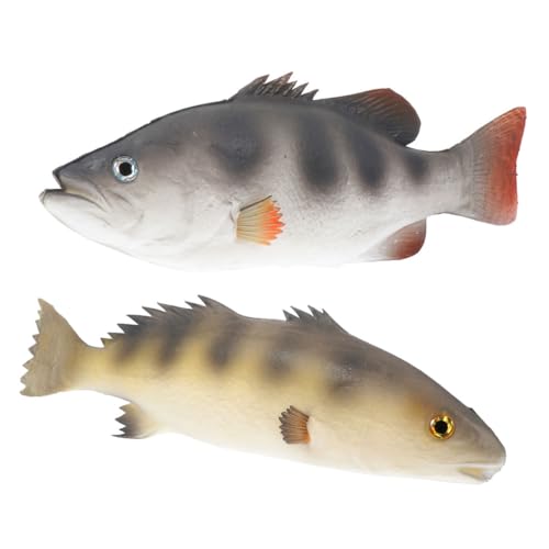 HONITANO 2stücke Simulation Fisch Modell Pu Fischfigur Als Deko Für Kinderzimmer Realistische Meerestier-skulptur Kreativität Und Lernfähigkeit Wiederverwendbar Und Langlebig HONITANO 2stücke Simulation Fisch Modell Pu Fischfigur Als Deko Für Kinderzimmer Realistische Meerestier-skulptur Kreativität Und Lernfähigkeit Wiederverwendbar Und Langlebig von HONITANO
