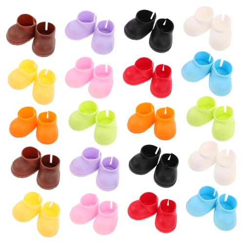 HONITANO 20 Paare Miniatur Schuhe für Puppen Mini Stiefel Leichte und Tragbare Mini Boots für Puppenkostüme und Kreative Verkleidungen HONITANO 20 Paare Miniatur Schuhe für Puppen Mini Stiefel Leichte und Tragbare Mini Boots für Puppenkostüme und Kreative Verkleidungen von HONITANO