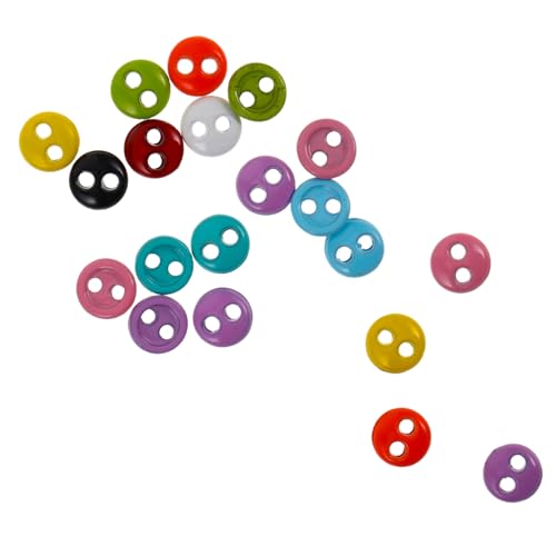 HONITANO 20 Stück Teiliges Bunte Mini metallknöpfe für Puppenkleidung Kleine Zweilochige Zierknöpfe aus Legierung Farbenfrohe Handgefertigte Knöpfe für Mini doll bastelei und Nähprojekte HONITANO 20 Stück Teiliges Bunte Mini metallknöpfe für Puppenkleidung Kleine Zweilochige Zierknöpfe aus Legierung Farbenfrohe Handgefertigte Knöpfe für Mini doll bastelei und Nähprojekte von HONITANO