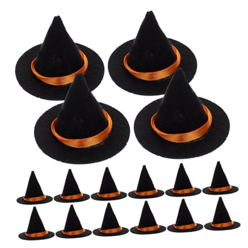 HONITANO 20 Stück Teiliges Mini Filz Hexenhüte Kleine Zauberer Hüte für Halloween Vielseitig für Flaschen Dekoration Puppen Party DIY Bastelzubehör HONITANO 20 Stück Teiliges Mini Filz Hexenhüte Kleine Zauberer Hüte für Halloween Vielseitig für Flaschen Dekoration Puppen Party DIY Bastelzubehör von HONITANO