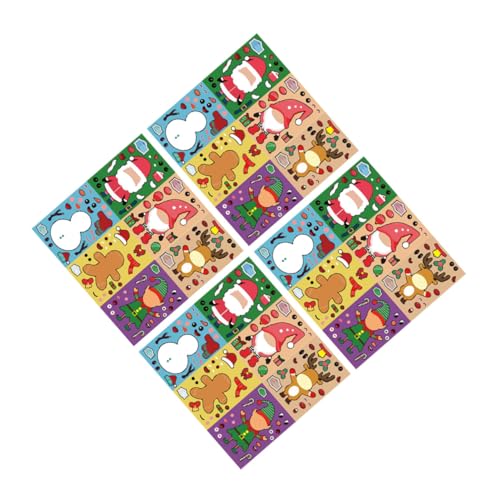 HONITANO 24 Blatt Teiliges Weihnachts Puzzle Sticker aus Sichere DIY Festival Aufkleber mit Bunten Motiven Kreative Bastelidee für Mädchen und Jungen zu Weihnachten und Geburtstag HONITANO 24 Blatt Teiliges Weihnachts Puzzle Sticker aus Sichere DIY Festival Aufkleber mit Bunten Motiven Kreative Bastelidee für Mädchen und Jungen zu Weihnachten und Geburtstag von HONITANO