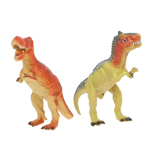 HONITANO 2Stücke Dinosaurier Modelle Mit Geräuschfunktion Lernspielzeug Für Dekoration Für Schreibtisch Zufällige Designs Für Dinosaurierliebhaber Jahren von HONITANO