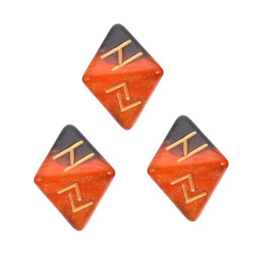 HONITANO 3 Stück Polyedrisches Teiliges Runenwürfel aus Leichtem Bruchsicherem Acryl Farbenfrohe Würfel mit Stabilen Flächen für Brettspiele Dekoration und Gesellige Runden HONITANO 3 Stück Polyedrisches Teiliges Runenwürfel aus Leichtem Bruchsicherem Acryl Farbenfrohe Würfel mit Stabilen Flächen für Brettspiele Dekoration und Gesellige Runden von HONITANO