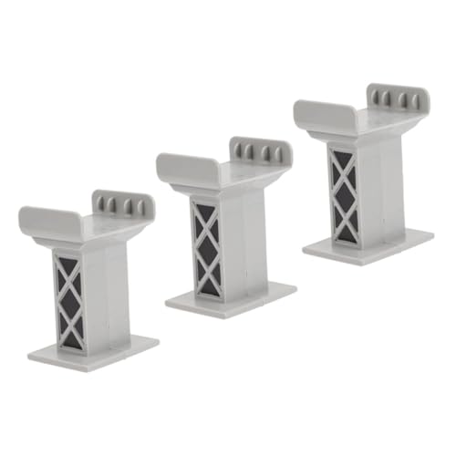 HONITANO 3 Stück Teiliges DIY Zugbrückenpfeiler aus Robustem Kunststoff Graue Brückenstützen für Holzeisenbahn Zubehör Realistisches Bahngleis Modellspiel für Freunde für Innen und HONITANO 3 Stück Teiliges DIY Zugbrückenpfeiler aus Robustem Kunststoff Graue Brückenstützen für Holzeisenbahn Zubehör Realistisches Bahngleis Modellspiel für Freunde für Innen und von HONITANO