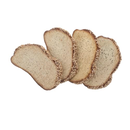 HONITANO 4 Stück Simuliertes Brotmodell Künstliches Brot Lebensmittel Display Requisiten Simulation Brot Lebensmittel Display Gefälschte Toastbrotscheiben Gefälschte Lebensmittel Für Die von HONITANO