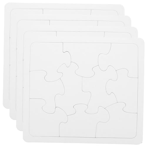 HONITANO 4 Stück Teiliges Blanko Puzzle aus Papier für Selbstgestalten und Bemalen Sublimationsfähiges DIY Puzzle mit Präzisem Schnitt für Buntstifte Marker und Wasserfarben Kreatives HONITANO 4 Stück Teiliges Blanko Puzzle aus Papier für Selbstgestalten und Bemalen Sublimationsfähiges DIY Puzzle mit Präzisem Schnitt für Buntstifte Marker und Wasserfarben Kreatives von HONITANO