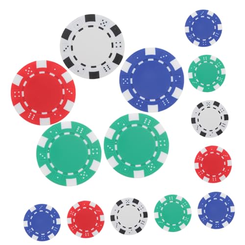 HONITANO 40 Stück Teiliges aus Robustem Kunststoff Runde Spielchips in Rot Blau Grün und Weiß Vielseitige und Spielsteine für Poker Brettspiele und Lernaktivitäten HONITANO 40 Stück Teiliges aus Robustem Kunststoff Runde Spielchips in Rot Blau Grün und Weiß Vielseitige und Spielsteine für Poker Brettspiele und Lernaktivitäten von HONITANO