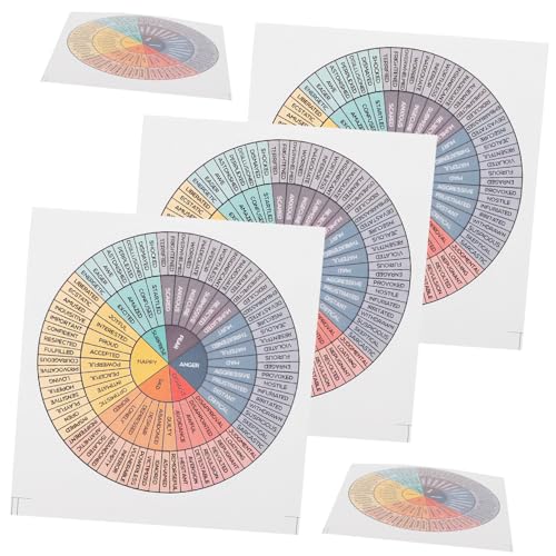 HONITANO 5 Stück Teiliges Emotion Wheel Sticker aus Papier Farbecht Ablösbar für Laptop Smartphone Tagebuch Kreative Gefühlsaufkleber als für Freunde HONITANO 5 Stück Teiliges Emotion Wheel Sticker aus Papier Farbecht Ablösbar für Laptop Smartphone Tagebuch Kreative Gefühlsaufkleber als für Freunde von HONITANO