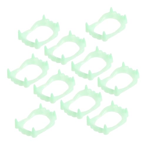 HONITANO 50 Stück Teiliges Halloween Fluoreszierende Zähne Leuchtende Vampirgebisse Sicherer Langlebig und Bequem als Party und Kostümrequisite HONITANO 50 Stück Teiliges Halloween Fluoreszierende Zähne Leuchtende Vampirgebisse Sicherer Langlebig und Bequem als Party und Kostümrequisite von HONITANO