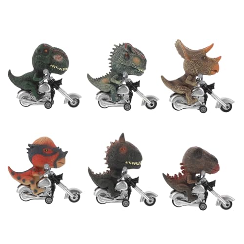 HONITANO 6 Stück Teiliges Dinosaurier Rückziehauto Set Reibungsbetriebene Motorräder Robuste Detailgetreue Spielzeugautos für Drinnen und Draußen Batteriefreies Friktionsspielzeug für HONITANO 6 Stück Teiliges Dinosaurier Rückziehauto Set Reibungsbetriebene Motorräder Robuste Detailgetreue Spielzeugautos für Drinnen und Draußen Batteriefreies Friktionsspielzeug für von HONITANO