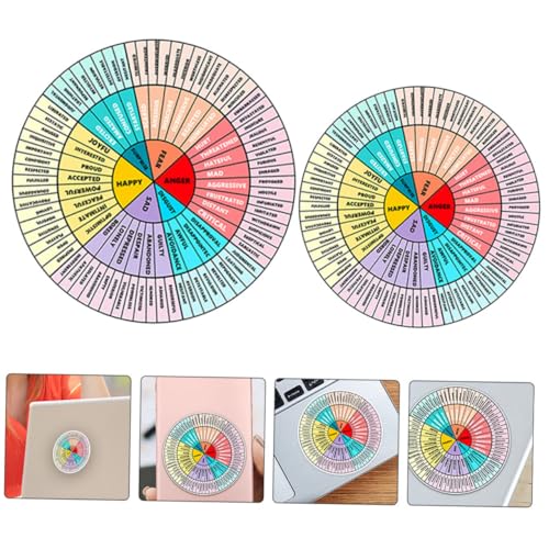 HONITANO 6 Stück Teiliges Emotion Wheel Aufkleber Selbstklebend PVC Langlebig für Laptop Computer Dekorative Gefühlstafeln Einfache Anwendung und Starke Haftung Vielseitig Einsetzbar HONITANO 6 Stück Teiliges Emotion Wheel Aufkleber Selbstklebend PVC Langlebig für Laptop Computer Dekorative Gefühlstafeln Einfache Anwendung und Starke Haftung Vielseitig Einsetzbar von HONITANO