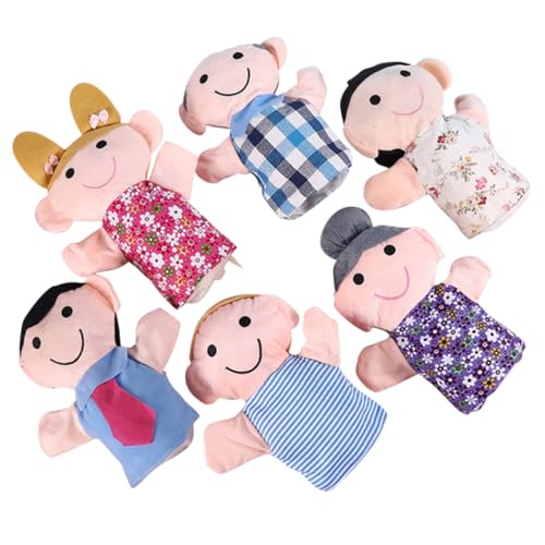 HONITANO 6 Stück Teiliges Familien Handpuppen aus Weichem PP Baumwollmaterial Handliche Storytelling Spielzeuge Motorik Hand Auge Koordination und Kommunikationsfähigkeit Geeignet für HONITANO 6 Stück Teiliges Familien Handpuppen aus Weichem PP Baumwollmaterial Handliche Storytelling Spielzeuge Motorik Hand Auge Koordination und Kommunikationsfähigkeit Geeignet für von HONITANO
