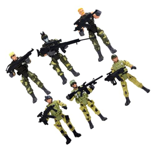 HONITANO 6 Stück Teiliges Special Forces aus Kunststoff Bewegliche Gelenkpuppe mit Abnehmbaren Interaktives Eltern Junge Mädchen Modellspielzeug für Jungen und Mädchen Ab Jahren HONITANO 6 Stück Teiliges Special Forces aus Kunststoff Bewegliche Gelenkpuppe mit Abnehmbaren Interaktives Eltern Junge Mädchen Modellspielzeug für Jungen und Mädchen Ab Jahren von HONITANO
