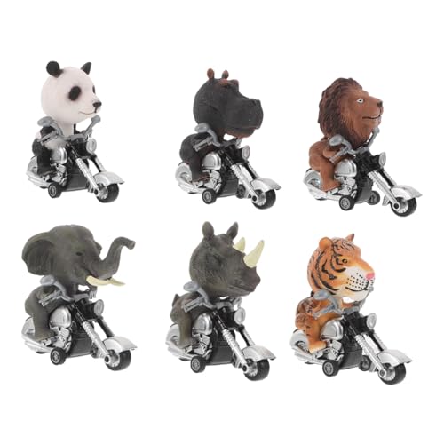 HONITANO 6 Stück Teiliges Tier-rückziehauto-Set Robustes Batteriefreies Friktionsspielzeug Tierische Motorradmodelle Fördert Neugier und Lernen für Drinnen und Draußen Jungen und Mädchen HONITANO 6 Stück Teiliges Tier-rückziehauto-Set Robustes Batteriefreies Friktionsspielzeug Tierische Motorradmodelle Fördert Neugier und Lernen für Drinnen und Draußen Jungen und Mädchen von HONITANO