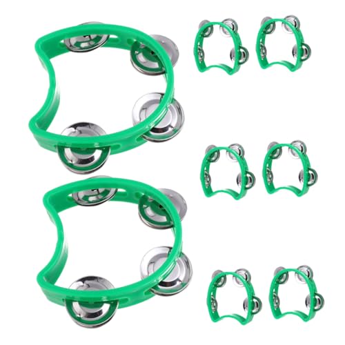 HONITANO 8 Stück Teiliges Grün Dickes Hand-schellenspiel mit Doppelt Klingelnden Schellen Fördert Feinmotorik Musikalische Früherziehung für Familienzeit Kindergarten und Partys HONITANO 8 Stück Teiliges Grün Dickes Hand-schellenspiel mit Doppelt Klingelnden Schellen Fördert Feinmotorik Musikalische Früherziehung für Familienzeit Kindergarten und Partys von HONITANO