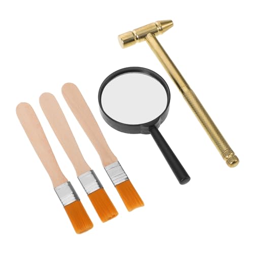 HONITANO Archäologie Wissenschaftsset für Teiliges Grabungsset mit Metallhammer Meißel Pinsel und Lupe Robustes Stem für Junge Archäologen Fördert Neugier und Lernspaß HONITANO Archäologie Wissenschaftsset für Teiliges Grabungsset mit Metallhammer Meißel Pinsel und Lupe Robustes Stem für Junge Archäologen Fördert Neugier und Lernspaß von HONITANO