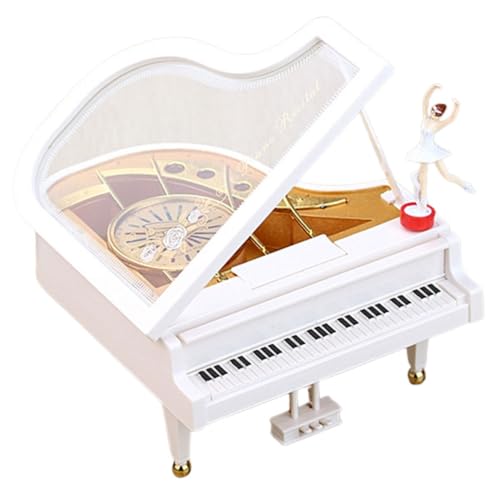 HONITANO Box Klavier Drehen Niedlichen Stil Statue Tisch Haushalt Klassische Retro Musikinstrument Festival Figur Musikalische Desktop Ornament Rotierende Zarte Dekorative Mädchen Home von HONITANO