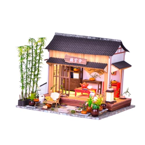 HONITANO Chinesisches DIY Gartenhaus Modell Bausatz Handgefertigtes Miniatur Haus zum Selberbauen Farbenfrohes Bastelset für Fördert Feinmotorik und Kreative Dekoration HONITANO Chinesisches DIY Gartenhaus Modell Bausatz Handgefertigtes Miniatur Haus zum Selberbauen Farbenfrohes Bastelset für Fördert Feinmotorik und Kreative Dekoration von HONITANO