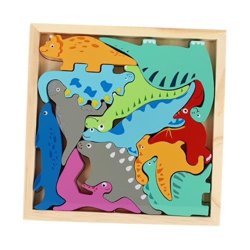 HONITANO Dinosaurier Puzzle aus Solidem Naturholz Pädagogisches Lernspielzeug für Kleinkinder Fördert Konzentration Hand Auge koordination und Kognitive Entwicklung als Interaktives HONITANO Dinosaurier Puzzle aus Solidem Naturholz Pädagogisches Lernspielzeug für Kleinkinder Fördert Konzentration Hand Auge koordination und Kognitive Entwicklung als Interaktives von HONITANO