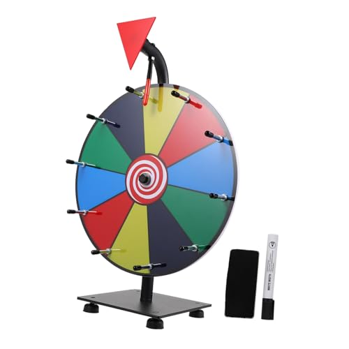 HONITANO Erasierbares Kompaktes Drehrad mit Bunten Feldern Tragbares Drehrad für Partyspiele Trocken Abwischbare Schreibfläche Langlebige Konstruktion für Firmenveranstaltungen HONITANO Erasierbares Kompaktes Drehrad mit Bunten Feldern Tragbares Drehrad für Partyspiele Trocken Abwischbare Schreibfläche Langlebige Konstruktion für Firmenveranstaltungen von HONITANO
