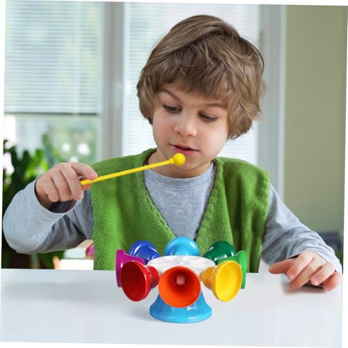 HONITANO Glockenspiel Töne Bunt Musikinstrument Handglocken Pädagogisch für Kleinkinder Lernspielzeug für Junge Mädchen Rhythmus und Motorik HONITANO Glockenspiel Töne Bunt Musikinstrument Handglocken Pädagogisch für Kleinkinder Lernspielzeug für Junge Mädchen Rhythmus und Motorik von HONITANO