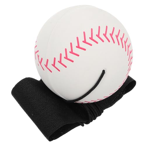 HONITANO Handgelenkelastischer Baseball Handgelenk Rückprallball Elastisches Seil Bungee Ball für Fitness Bouncy Ball mit Seil Hüpfball am Handgelenk Armbandbälle Stoff von HONITANO