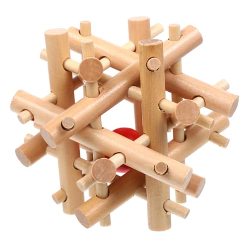 HONITANO Holz Ball in Cage mit Einzigartigen Formen Pädagogisches Denkspielzeug Hand Auge Koordination und Logischem Geeignet für Erwachsene Motorikspielzeug HONITANO Holz Ball in Cage mit Einzigartigen Formen Pädagogisches Denkspielzeug Hand Auge Koordination und Logischem Geeignet für Erwachsene Motorikspielzeug von HONITANO