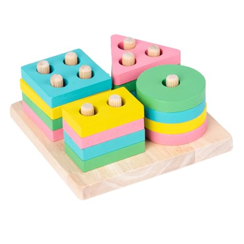 HONITANO Holz Bausteine Pädagogisches Formen Lernspielzeug Teilig Formensortierspiel für Kleinkinder Sicher Griffig Langlebig Fördert Feinmotorik und Logisches Denken Zufällige Farbe HONITANO Holz Bausteine Pädagogisches Formen Lernspielzeug Teilig Formensortierspiel für Kleinkinder Sicher Griffig Langlebig Fördert Feinmotorik und Logisches Denken Zufällige Farbe von HONITANO