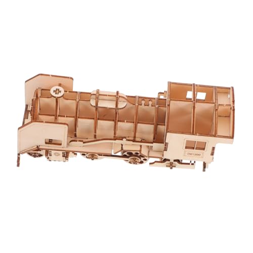 HONITANO Holz Puzzle Zug Modell DIY Bausatz Holzpuzzle Spielerisch Hand Auge Koordination Fördern Sicher Poliertes Holz Kreatives Lernspielzeug HONITANO Holz Puzzle Zug Modell DIY Bausatz Holzpuzzle Spielerisch Hand Auge Koordination Fördern Sicher Poliertes Holz Kreatives Lernspielzeug von HONITANO