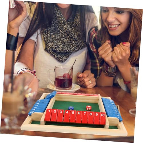 HONITANO Holzbrettspiel mit Würfeln und Zahlen Tragbares Party Brettspiel für Spieler Lustiges Interaktives Gesellschaftsspiel Geeignet für Familien Reisen und Barabende HONITANO Holzbrettspiel mit Würfeln und Zahlen Tragbares Party Brettspiel für Spieler Lustiges Interaktives Gesellschaftsspiel Geeignet für Familien Reisen und Barabende von HONITANO