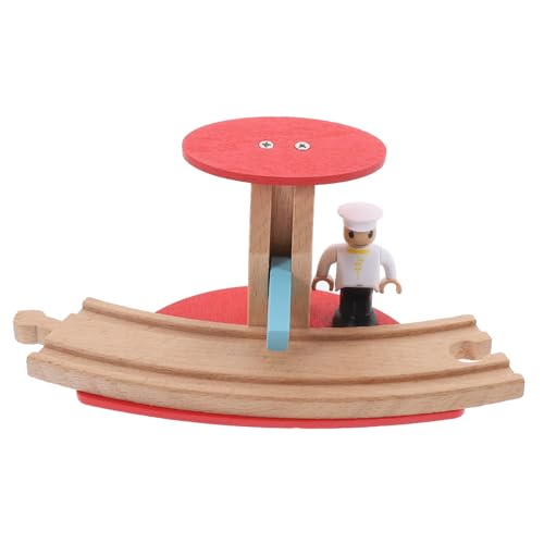 HONITANO Holzeisenbahn Zubehör Holzspielzeug Zugstraßenblock mit Realistischer Station Plattform Modell Nachhaltiges Holzmaterial Kompakt Leicht für DIY Eisenbahnspielzeug HONITANO Holzeisenbahn Zubehör Holzspielzeug Zugstraßenblock mit Realistischer Station Plattform Modell Nachhaltiges Holzmaterial Kompakt Leicht für DIY Eisenbahnspielzeug von HONITANO