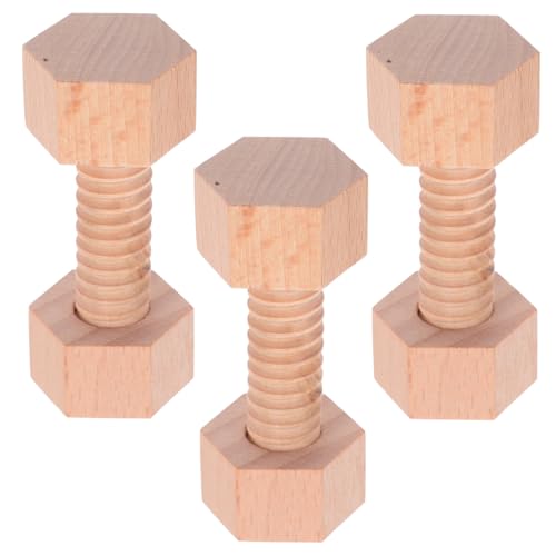 HONITANO Holzschraubenspielzeug Bausteine aus Holz für Kleinkinder Feinmotorik Lernspielzeug für Eltern Junge Mädchen Interaktion und Kreatives Bauen HONITANO Holzschraubenspielzeug Bausteine aus Holz für Kleinkinder Feinmotorik Lernspielzeug für Eltern Junge Mädchen Interaktion und Kreatives Bauen von HONITANO