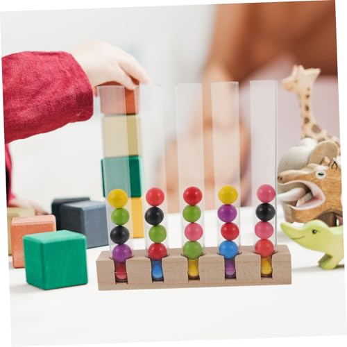 HONITANO Holzspielzeug mit Clip Perlen und Reagenzglas Montessori Lernspielzeug für Kleinkinder Farbenfrohes Motorikspielzeug Hand Auge Koordination und Farbenerkennung Tragbar und Sicher HONITANO Holzspielzeug mit Clip Perlen und Reagenzglas Montessori Lernspielzeug für Kleinkinder Farbenfrohes Motorikspielzeug Hand Auge Koordination und Farbenerkennung Tragbar und Sicher von HONITANO