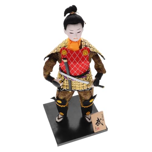 HONITANO Japanische Samurai Doll Tischdekoration Ornament Handgefertigt Japanischer Stil Authentische Samurai Figur für Zuhause Büro Japanische Kunstsammlung HONITANO Japanische Samurai Doll Tischdekoration Ornament Handgefertigt Japanischer Stil Authentische Samurai Figur für Zuhause Büro Japanische Kunstsammlung von HONITANO