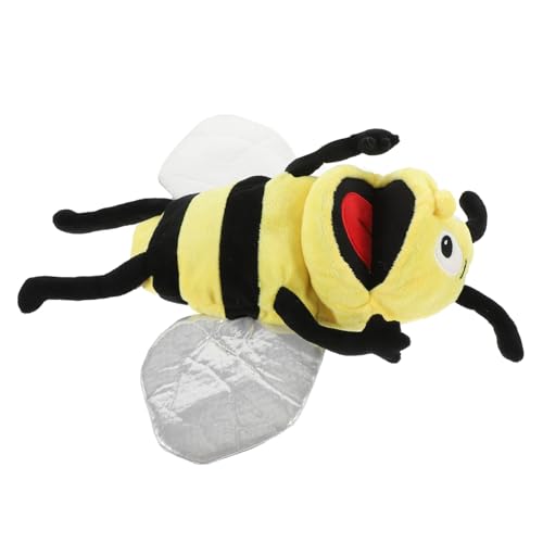 HONITANO Kuschelige Biene Handpuppe aus Weichem Plüsch und Leichtes Kindgerechtes für Interaktives Geschichtenerzählen und Fantasievolle Rollenspiele für Eltern HONITANO Kuschelige Biene Handpuppe aus Weichem Plüsch und Leichtes Kindgerechtes für Interaktives Geschichtenerzählen und Fantasievolle Rollenspiele für Eltern von HONITANO