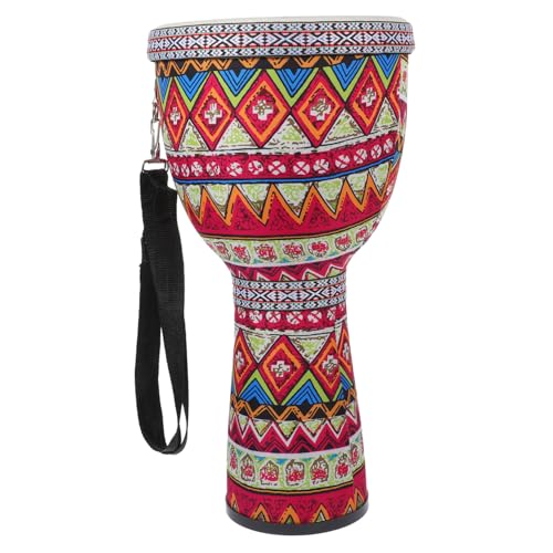 HONITANO Leichte Djembe Trommel aus Abs Traditionelles Afrikanisches Muster Strapazierfähiges Percussion Instrument ohne Stimmfunktion für Junge Mädchen und Anfänger HONITANO Leichte Djembe Trommel aus Abs Traditionelles Afrikanisches Muster Strapazierfähiges Percussion Instrument ohne Stimmfunktion für Junge Mädchen und Anfänger von HONITANO